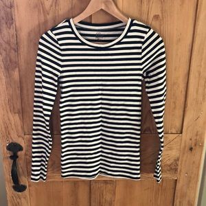J Crew Perfect Fit Long Sleeve striped T